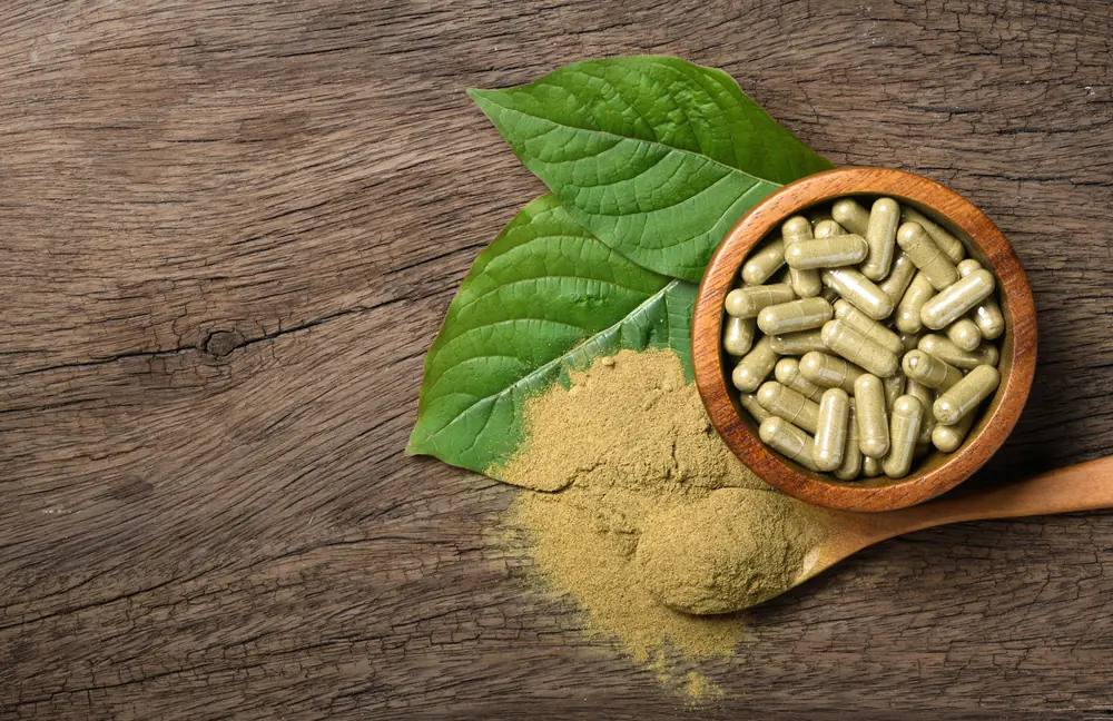 Kratom powder and capsules